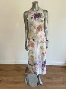 Ted Baker Midi Dress Womens TB 2 UK 10 Lilyha White Floral Print Scuba NEW - Picture 1 of 19