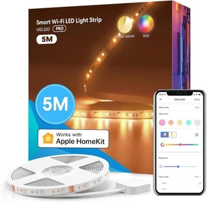 Meross ruban ã led connectã © wifi, 5m rgbww gang lumineuse intelligent com ... - Bild 1 von 1