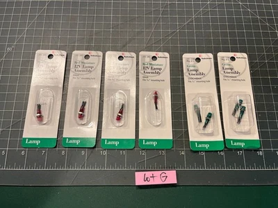 LUCES de diseño de tren - 6 paquetes NUEVOS conjuntos de lámparas rojas y verdes 12V 60m/LOTE G Foto 1 de 4