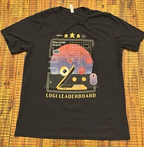 Dell Technology Logitech Unisex T-Shirt Pac-Man Retro Sz Large Black - Bild 1 von 11