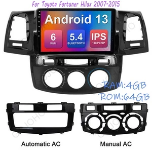 Android 13 CarPlay Car Stereo Radio GPS Navi For Toyota Fortuner Hilux 2007-2015 - Picture 1 of 20