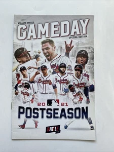 POSTSEASON Atlanta Braves Baseball 2021 Gameday Program SGA World Series Champs - Picture 1 of 2