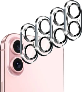 Lente de cámara para iPhone 16e 16,15,14,13, Pro Plus MAX Funda protectora Cubierta de vidrio - Imagen 1 de 12