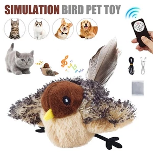 Alas aleteantes canto eléctricas juguete para pájaros mascotas juguetes interactivos para gatos recargables - Imagen 1 de 19