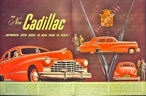 The New Cadillac Buy Victory Loan Bonds Now WWII Vintage Print Ad 1945 - Bild 1 von 6