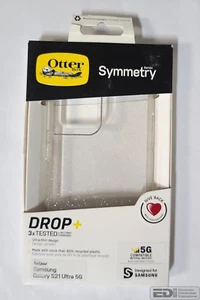 OtterBox Symmetry Series Clear/Sparkle Case for Samsung Galaxy S21 Ultra 5G - Photo 1 sur 4