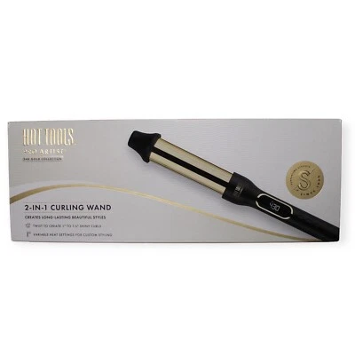 HOT TOOLS Pro Artist 24K Gold Collection 2 In 1 Curling Iron Long Lasting Curls - Image 1 of 4