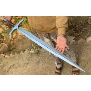 Zahnstocher Handarbeit Schwert D2 Werkzeugstahl Wikinger Schwert geschmiedet Custom Made Survival - Bild 1 von 7
