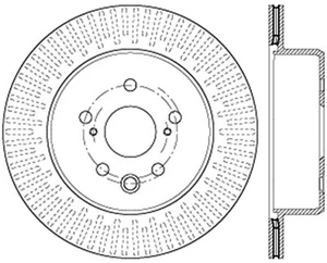 StopTech 128.44189R Sport Cross-Drilled Disc Brake Rotor - Bild 1 von 1