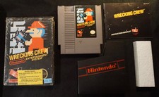 Wrecking Crew Nintendo NES Video Game 3 Screw Game, Box & Manual, CIB, Open Seal