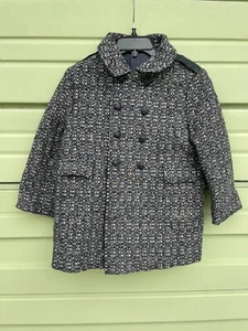Vintage F.W. Fischer Girls Design Wool Coat Button front size 4 #6034 FAST SHIP! - Picture 1 of 13