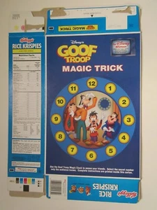 MT Kellogg's Müslischachtel 1993 Rice Krispies GOOF TROOP ZAUBERTRICK Z107-46 - Bild 1 von 2