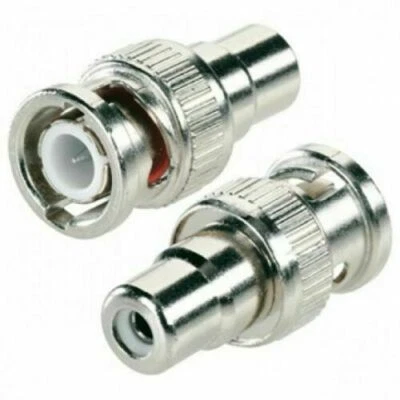BNC Male to RCA Phono Female Connector CCTV (Audio/Video) Cable adapter - Image 1 of 4