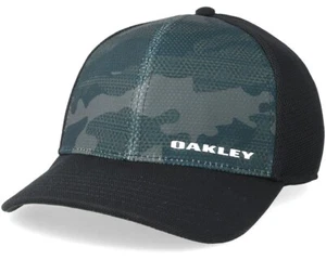 Oakley Men’s Silicone Bark Trucker Print 2.0 Cap O Hydrolix fabric-Black- Cool! - Picture 1 of 6