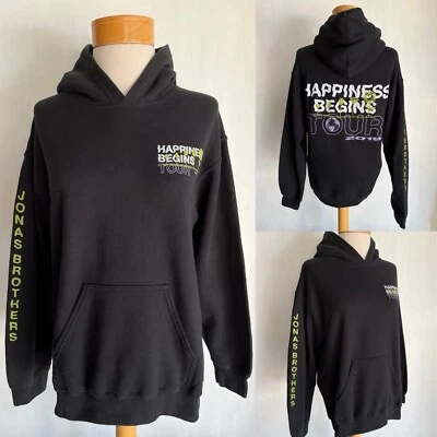 JONAS BROTHERS (2019) Official "Happiness Begins" Tour Sweatshirt Hoodie Small - Image 1 of 4