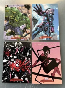 2008 MARVEL MASTERPIECES SET 2 PROMO CARD LOT:P7,P8,P9,P10, VERY RARE PROMOS - Picture 1 of 2