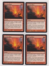 1x Searing Blaze ~ Worldwake MtG Magic The Gathering  N Mint Red Common x1