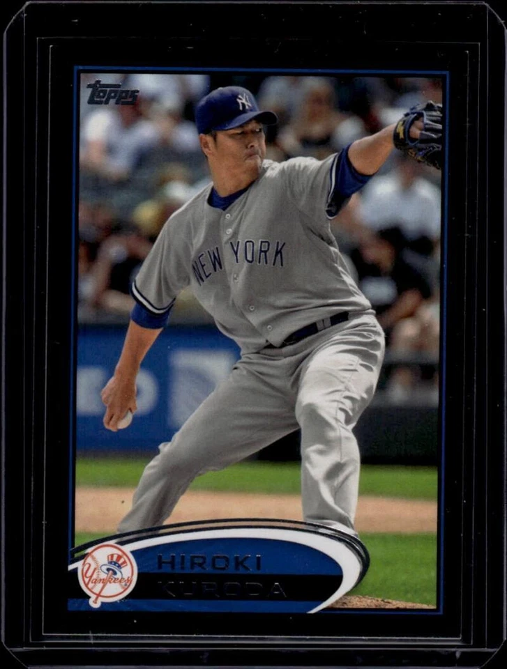 2012 Topps Black #572 Hiroki Kuroda 44/61 New York Yankees Baseball Card NM - Image 1 of 2