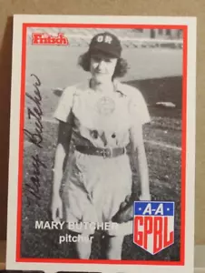 Tarjeta firmada AAGPBL "MARY BUTCHER" #36 - Imagen 1 de 2