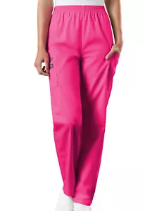 Cherokee Workwear Originals Elastic Waist Cargo Scrub Pant 4200 PETITE - Picture 1 of 19