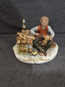 Rare, Vintage 1973 Capodimonte "Geppetto & Pinocchio" By signed on front - Bild 1 von 14