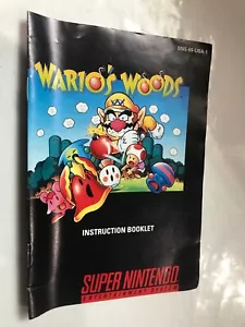 Wario's Woods SNES game manual only - Picture 1 of 2