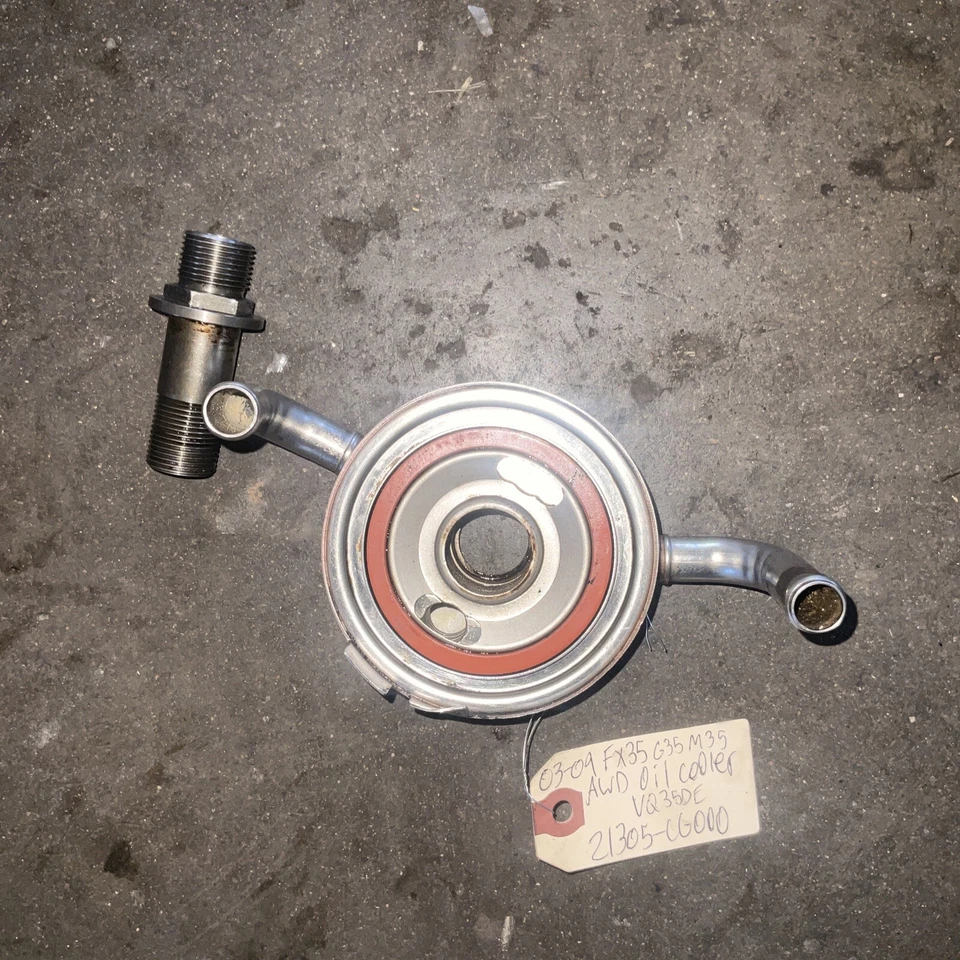 03-09 Conjunto de enfriador de aceite de motor Infiniti FX35 G35 M35 AWD VQ35DE 21305-CG000 Foto 1 de 4