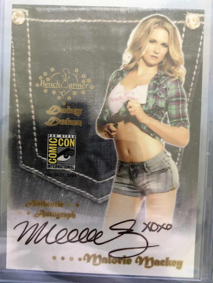 BENCH WARMER MALORIE MACKEY AUTOGRAPH CARD SDCC 2014 Hand Signed - Image 1 of 1