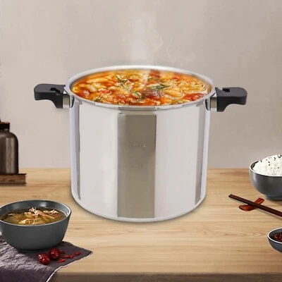 23 Quart Pressure Canner w/ Gauge & Release Valve Aluminum Alloy Cookware Silver - Image 1 of 4