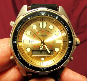 Armitron 20/1809 Digital Analog Sports Watch Alarm Chronograph 330' Rare - Picture 1 of 5