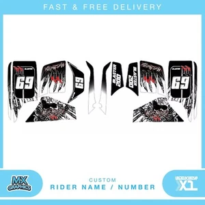 Fits Yamaha Blaster 200YFS 1988-2005 quad decals name & number mx laminate vinyl - Picture 1 of 1