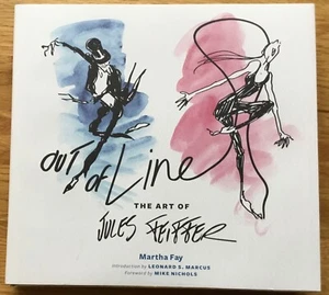 New 2015 HC DJ 1st Edition Out of Line Art Jules Feiffer Phantom Tollbooth M Fay - Picture 1 of 12