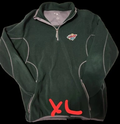 Pull Over de vellón para hombre Antigua Minnesota Wild Foto 1 de 2