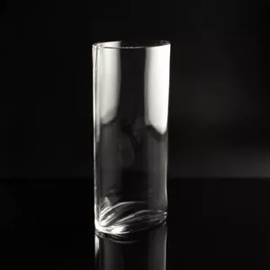 Jarrón de cristal Arnolfo di Cambio diseño italiano ovalado vintage mediados de siglo 1 - Imagen 1 de 4