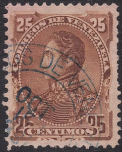 1882 Venezuela SC# 76 - F - Bolivar - Used - Picture 1 of 2