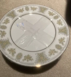 Arlen Gold/Braun/Gelb/Orange Vintage Muster Fine China Speiseteller 7er Set - Bild 1 von 3