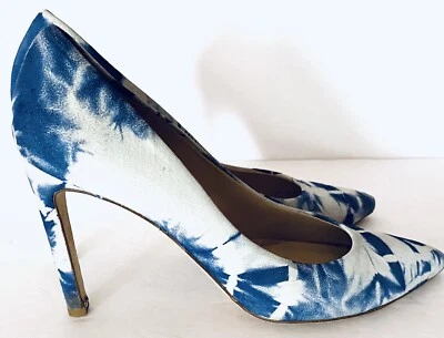 Zapatos de salón Dee Keller para mujer de gamuza de cuero tie dye tacón alto 4” talla 8/39 ¡USADOS EN EXCELENTE ESTADO! Foto 1 de 4