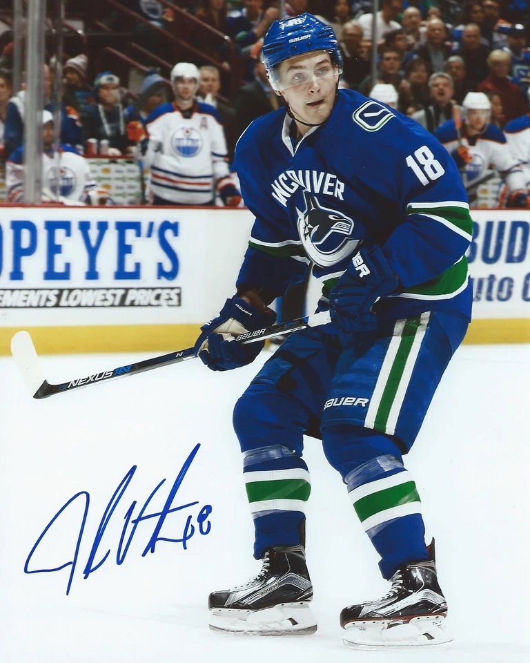 Foto firmada por Jake Virtanen de 8x10 Vancouver Canucks autografiada certificado de autenticidad B Foto 1 de 1