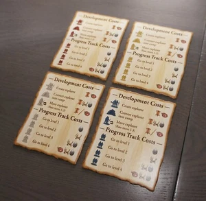 Catan: Dawn of Humankind | Las 4 cartas de ayuda al jugador | Piezas oficiales del juego - Imagen 1 de 6