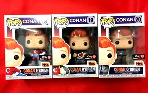 Funko POP! CONAN O' BRIEN #18 #19 #20 Gamestop Exclusive figures Lot of 3 - Picture 1 of 10