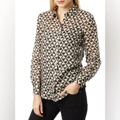 WEEKEND MAXMARA 12 narsete shirt geometric print Euc rami - Image 1 of 4