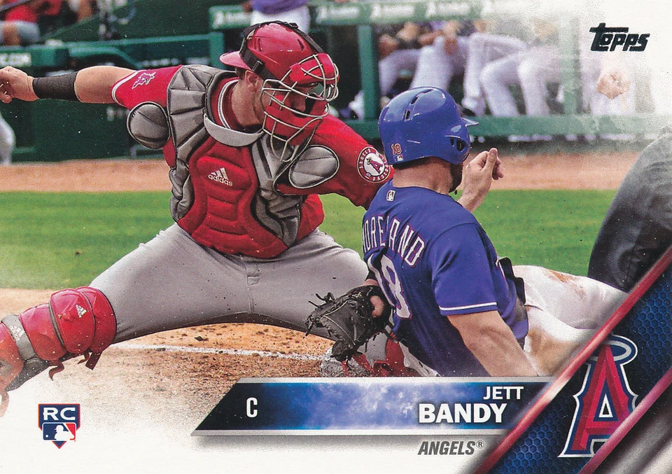 Jett Bandy 2016 Topps Update Series #US24 RC Angels baseball card - Image 1 of 1