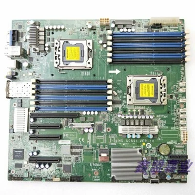 For MSI MS-S0591 Server Motherboard LGA1356 DDR3 ATX Mainboard - Image 1 of 4