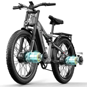 Bicicleta de montaña EBike para hombre 26 pulgadas Pedelec Dual Motor 2000W Fatbike bicicleta eléctrica - Imagen 1 de 24
