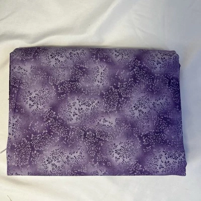 3 yd Robert Kaufman Fabric Purple 38” Wide Floral Spring Lavender Quilt Cotton - Image 1 of 4