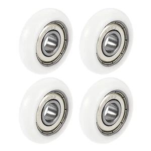 4 Stück Kugellager Führungsrolle Rolle Rundrad doppelt Metall geschirmt - Bild 1 von 12
