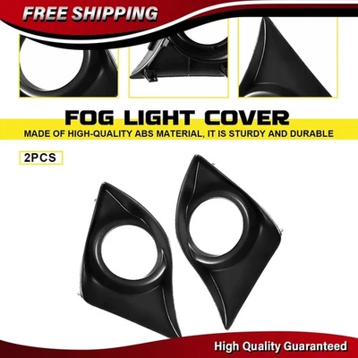 Par de biseles de luces antiniebla laterales izquierdo y derecho para Lexus IS250 IS350 2011-2013 negro Foto 1 de 4