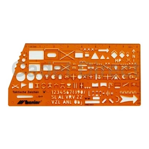 Nato Army Military Map Marking Stencil Series 1 - Picture 1 of 4