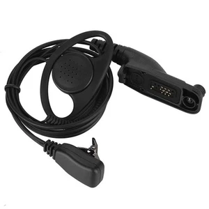 Walkie Talkie Headset D-Shape Earpiece with PTT for APX1000 XPR4500 Radios - Zdjęcie 1 z 12