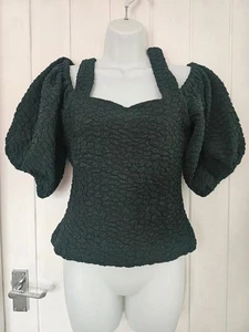 Neu mit Etikett Stine Goya grün Cold Shoulder Top Gr. S - Bild 1 von 6